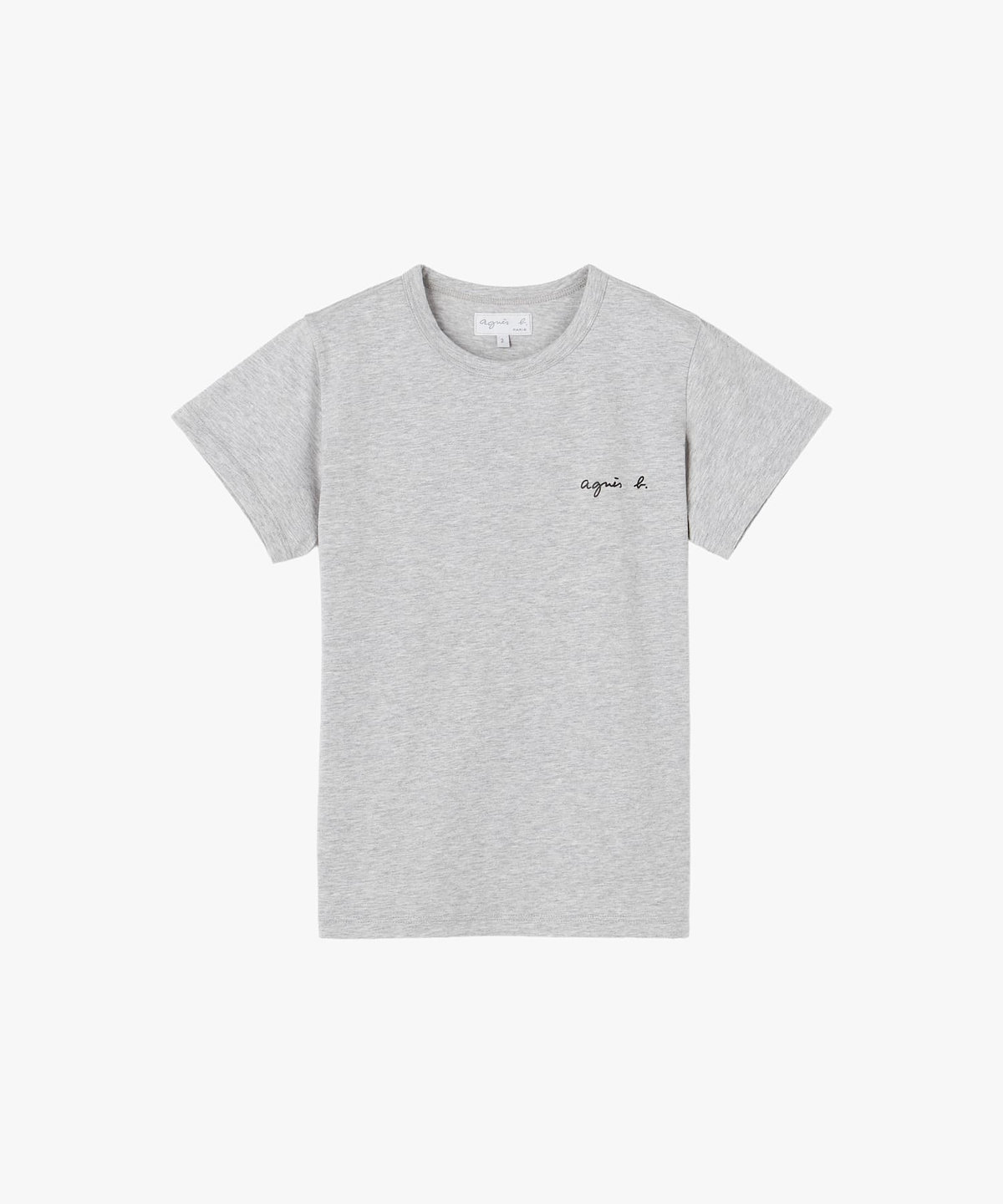 FEMME ウィメンズ ロゴ プリント コットン 半袖 Tシャツ "Brando" グレー