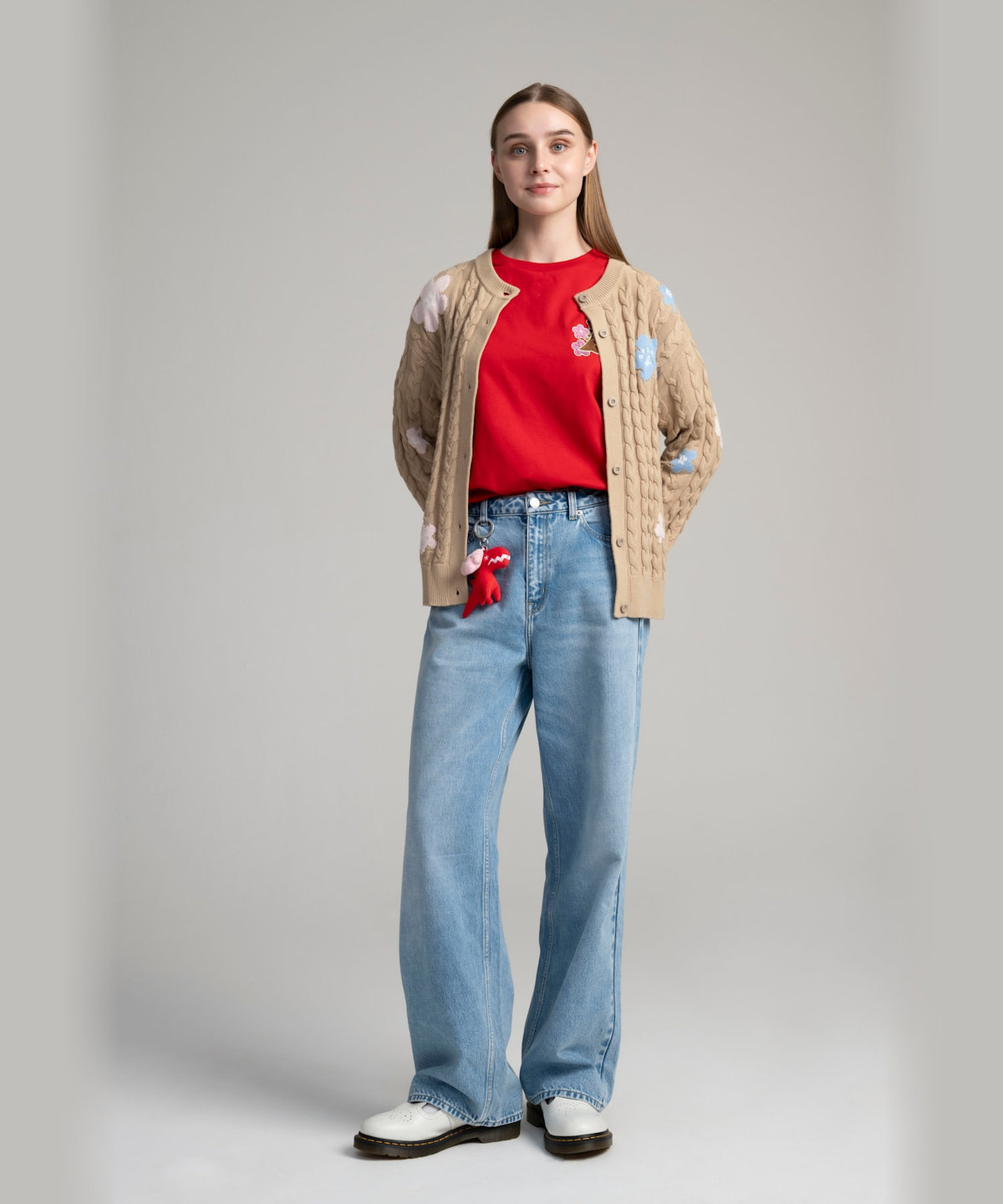 FEMME ウィメンズ SPORT b. ディノ フラワー キーチェーン ピンク