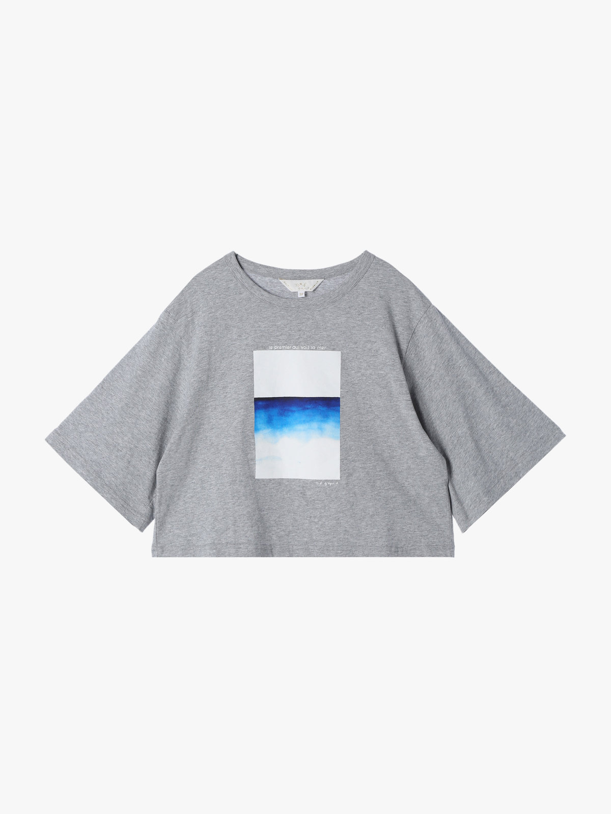 To b. by agnès b. 【Outlet】シープリントTシャツ グレー