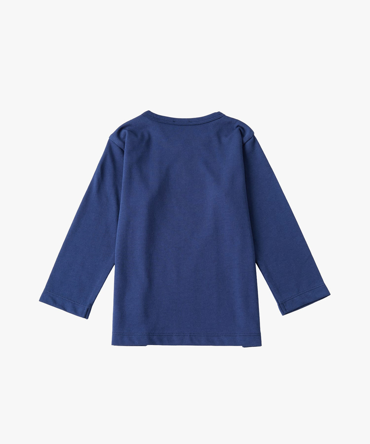 ENFANT ベビー ベビー ロゴ コットン 長袖 Tシャツ ブルー