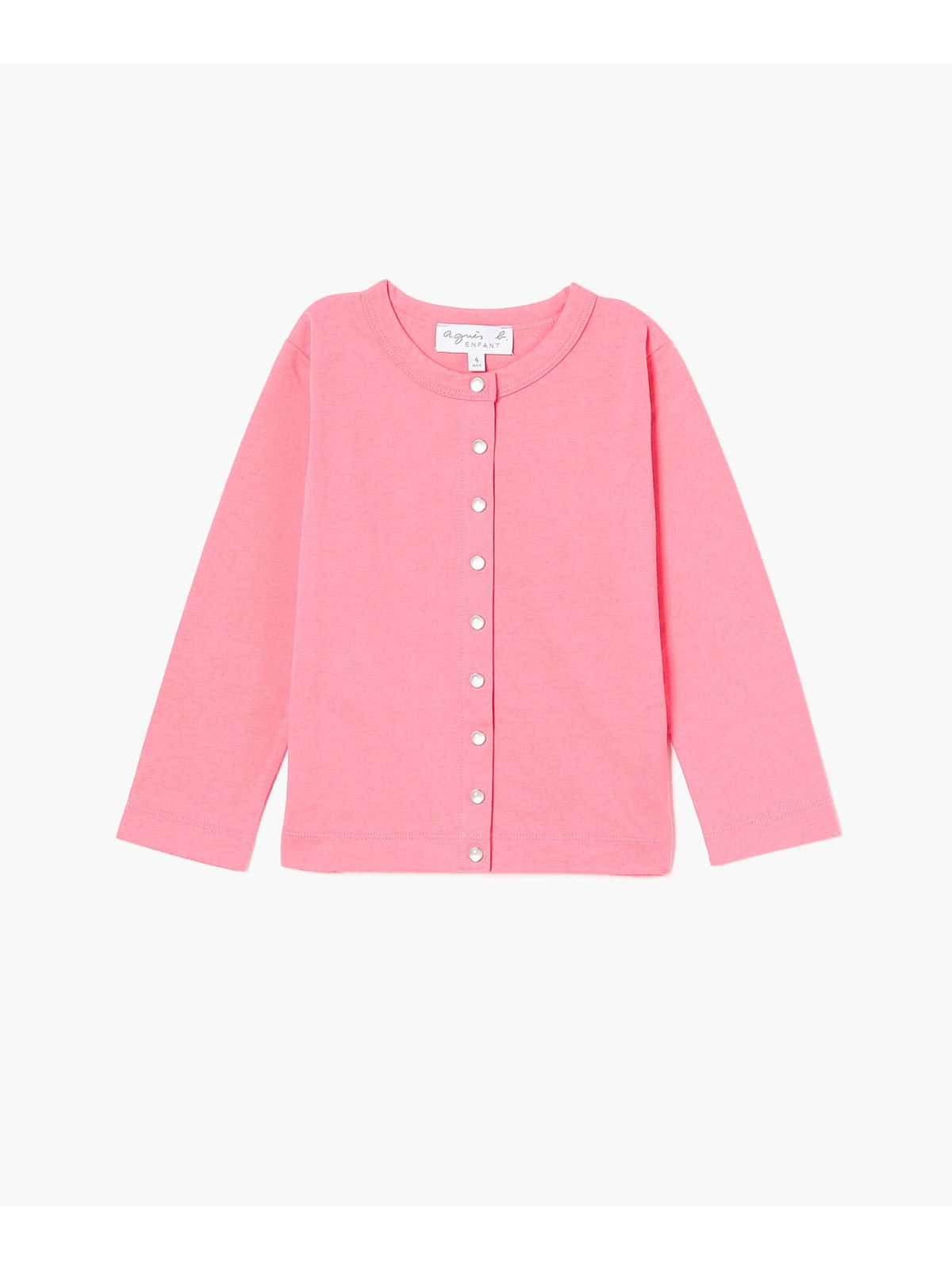 ENFANT ユニセックス キッズ コットン 長袖 カーディガン ピンク系その他
