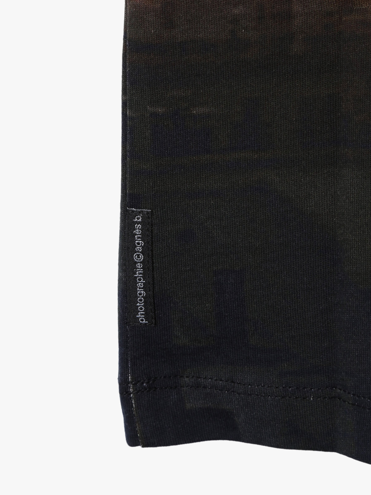 ENFANT ユニセックス キッズ フォトプリント コットン 長袖 Tシャツ "Tour Eiffel, ciel orange" マルチ
