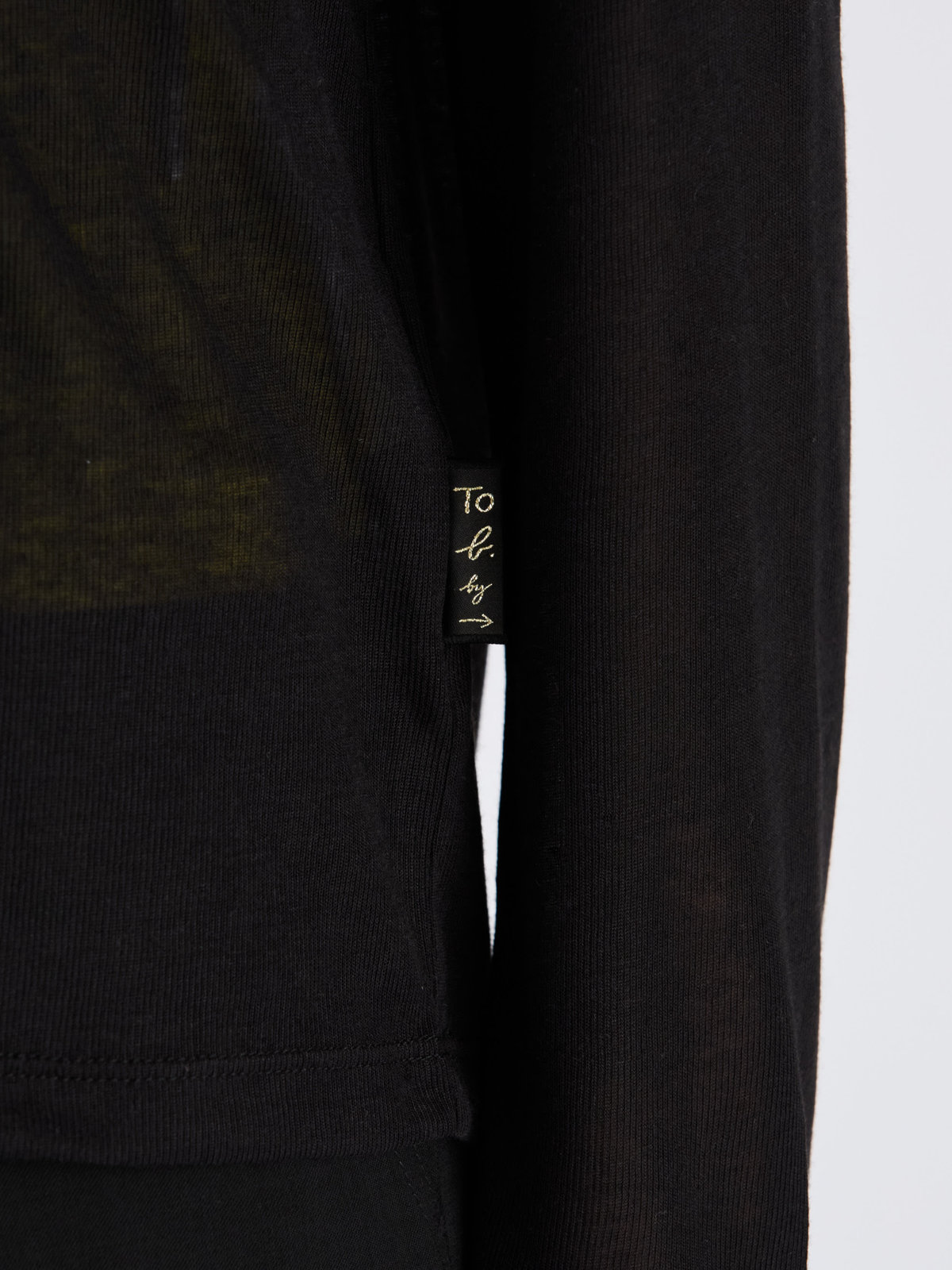 To b. by agnès b. 【Outlet】シアーボーイズロングTシャツ ブラック