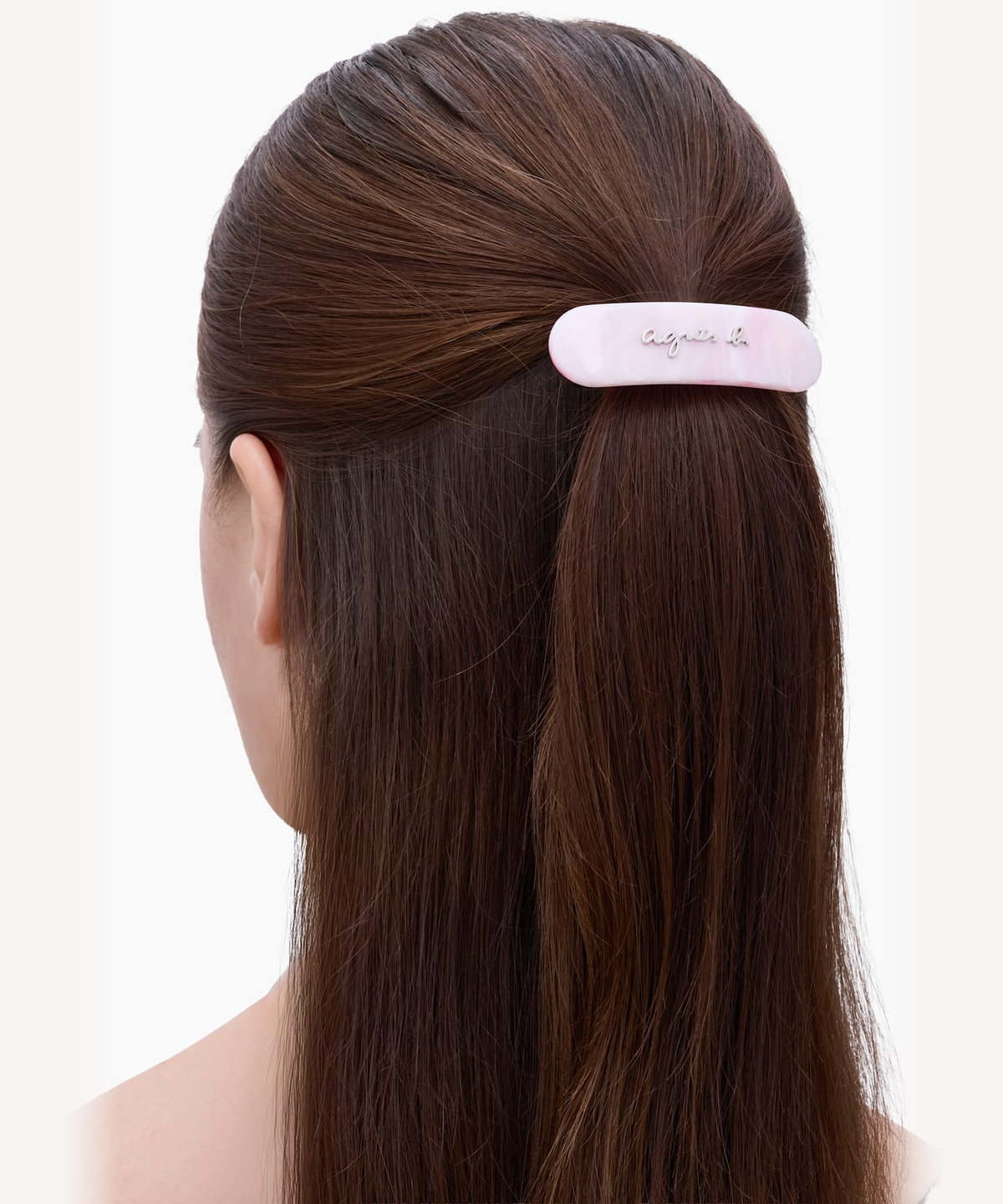 FEMME ウィメンズ ロゴ ヘアバレッタ ピンク