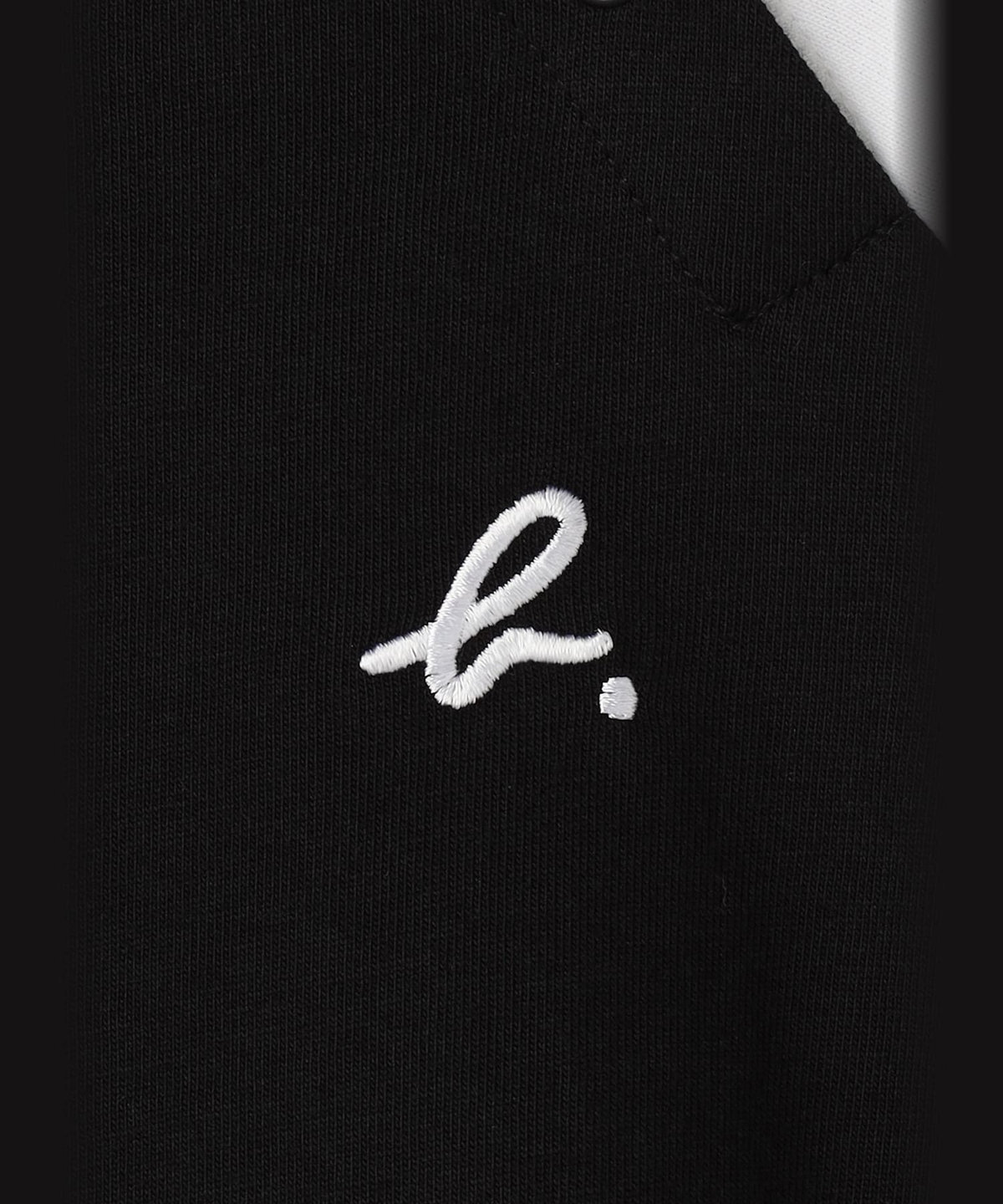 ENFANT ベビー ベビー "b." ロゴ 刺繍 コットン 半袖 Tシャツ ホワイト