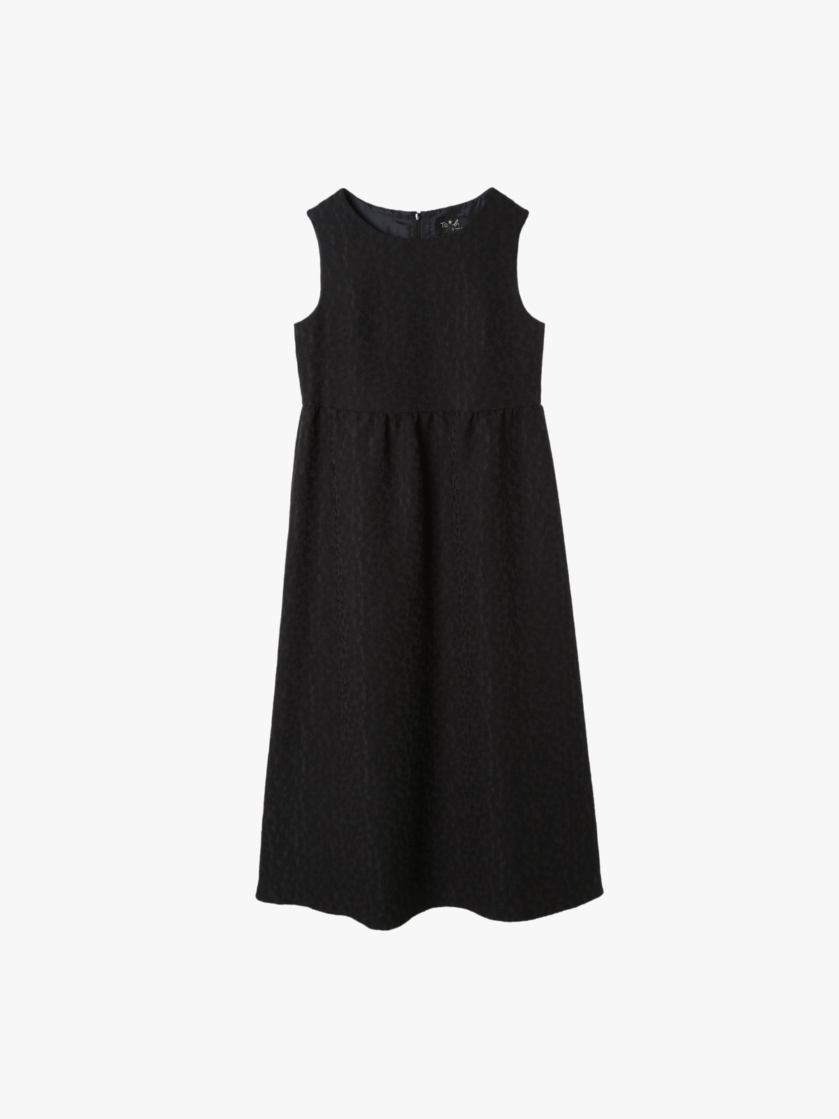 To b. by agnès b. 【Outlet】フラワージャカード ロング ワンピース ブラック