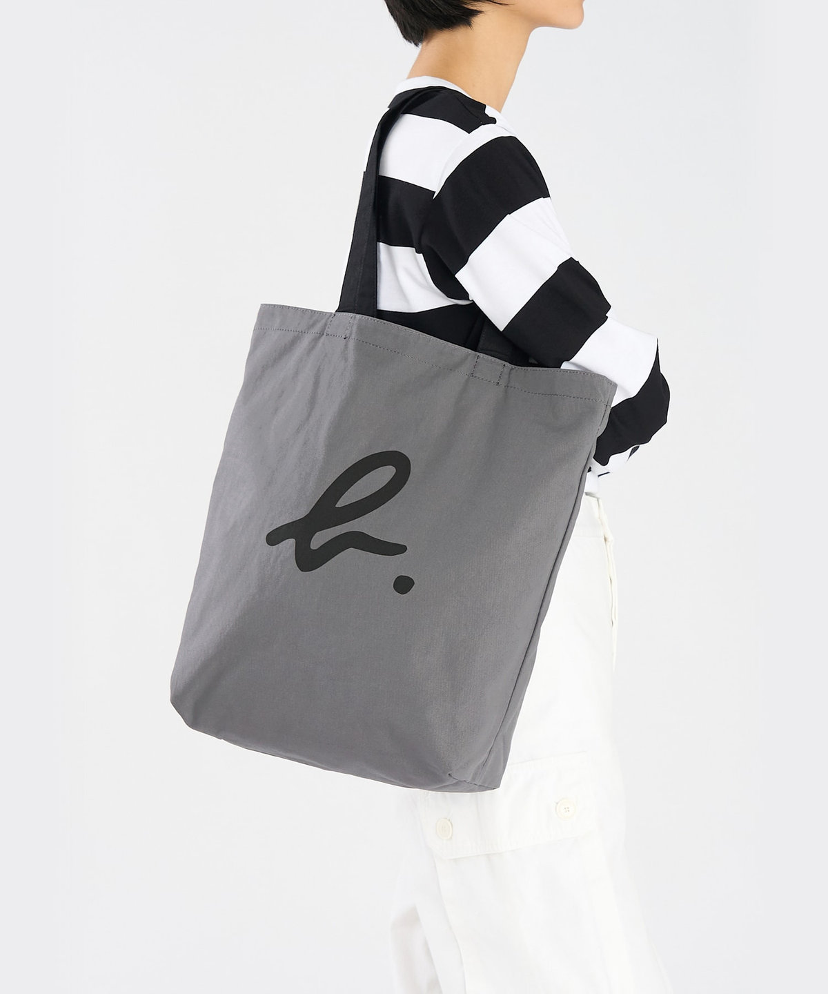 VOYAGE ウィメンズ バッグ＆ウォレット ロゴ コットン リバーシブル トートバッグ "Paulette" YAS18-01 ブラック