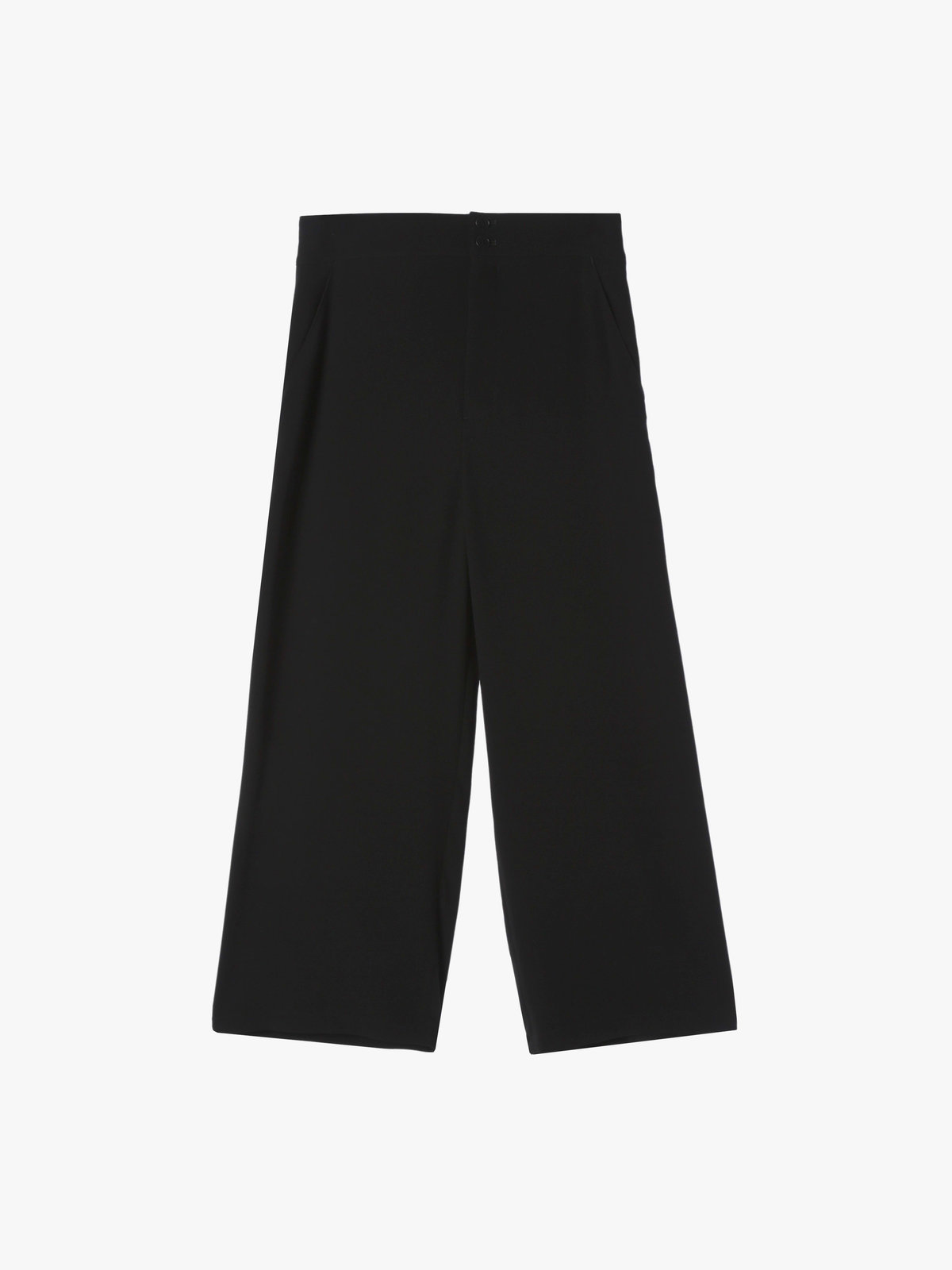 FEMME ウィメンズ ブラック トリアセテート クレープ パンツ ”Tyra” ブラック