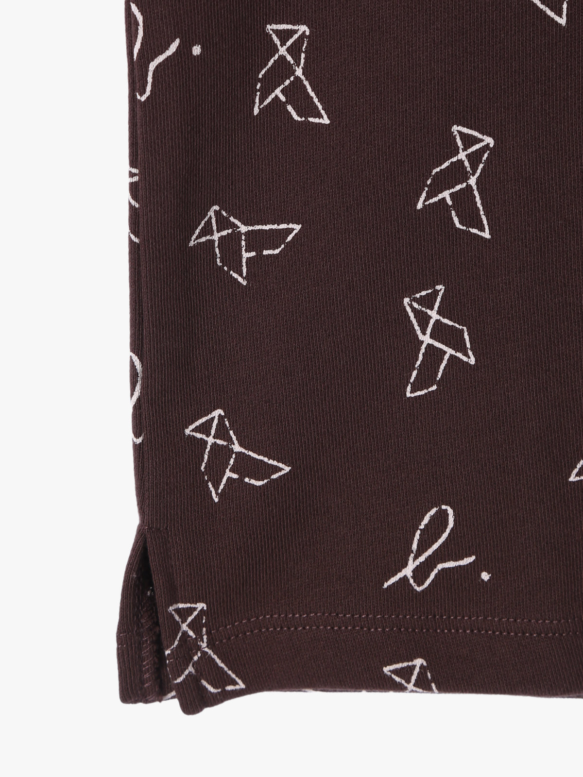 ENFANT ユニセックス 【Outlet】キッズ プリント コットン 長袖 スウェット ブラウン系その他