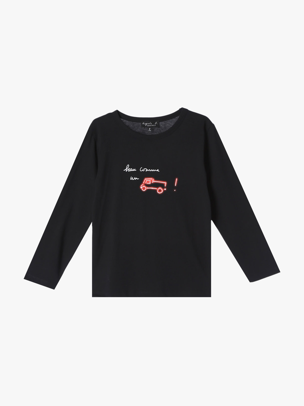 ENFANT ユニセックス 【Outlet】SEQ2 E TS キッズ Tシャツ ブラック