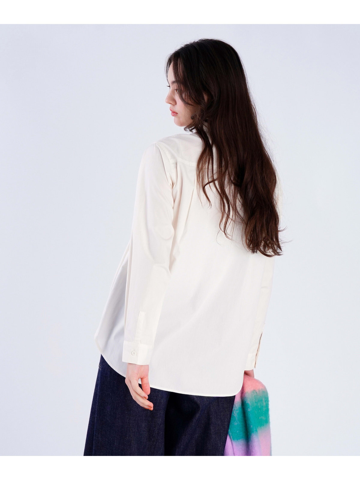 To b. by agnès b. 【Outlet】コットン ロングスリーブ シャツ オフホワイト