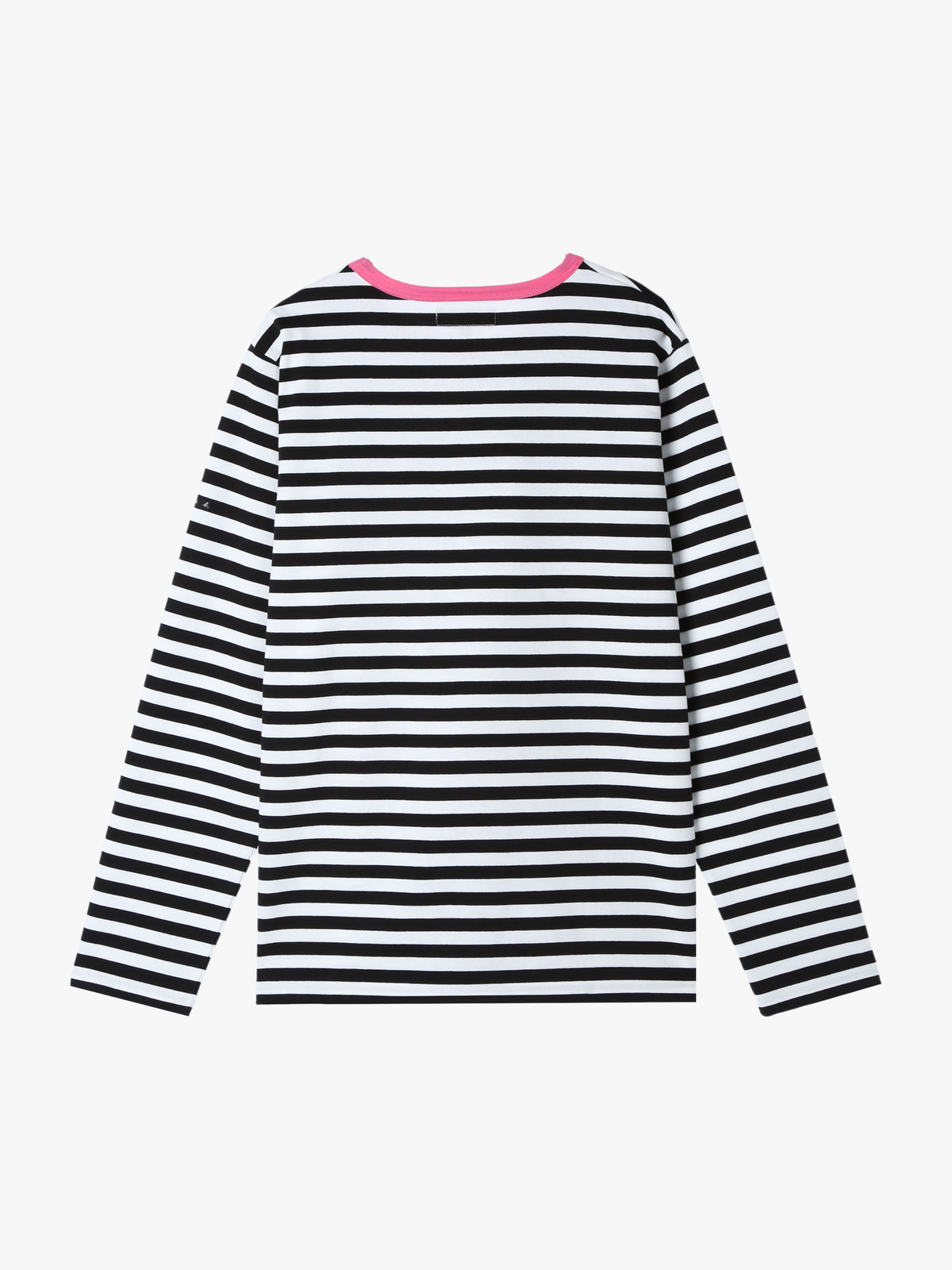 HOMME メンズ メンズ 細ボーダー コットン 長袖 Tシャツ ”Coulos” ブラック