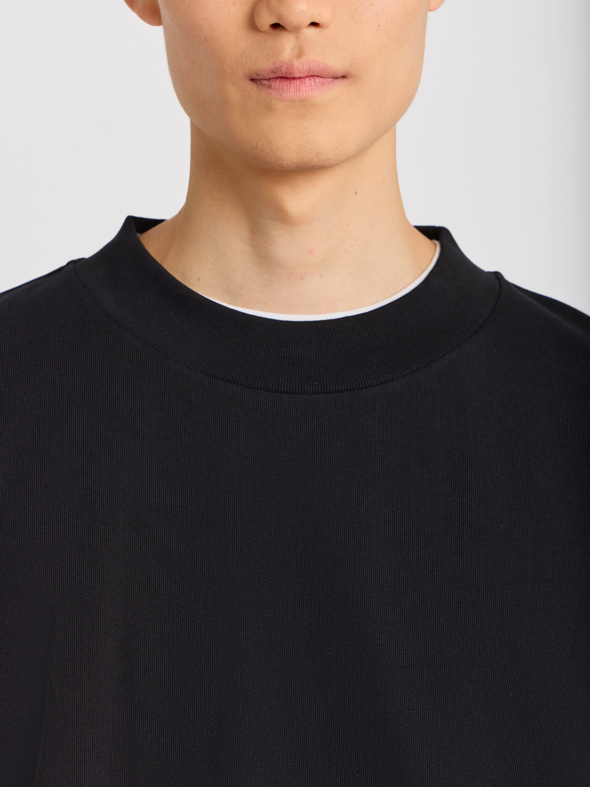 HOMME メンズ メンズ コットン 半袖 Tシャツ "Horace" ブラック