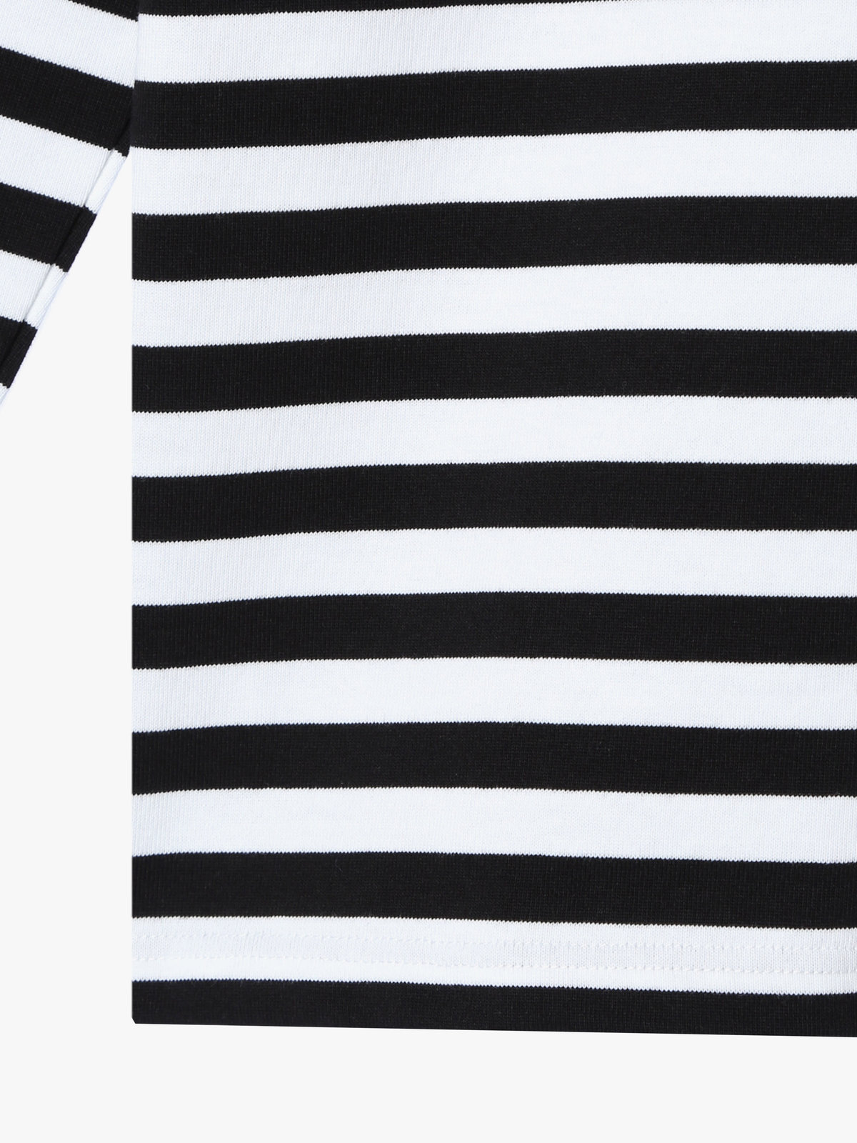 HOMME メンズ メンズ 細ボーダー コットン 長袖 Tシャツ ”Coulos” ブラック