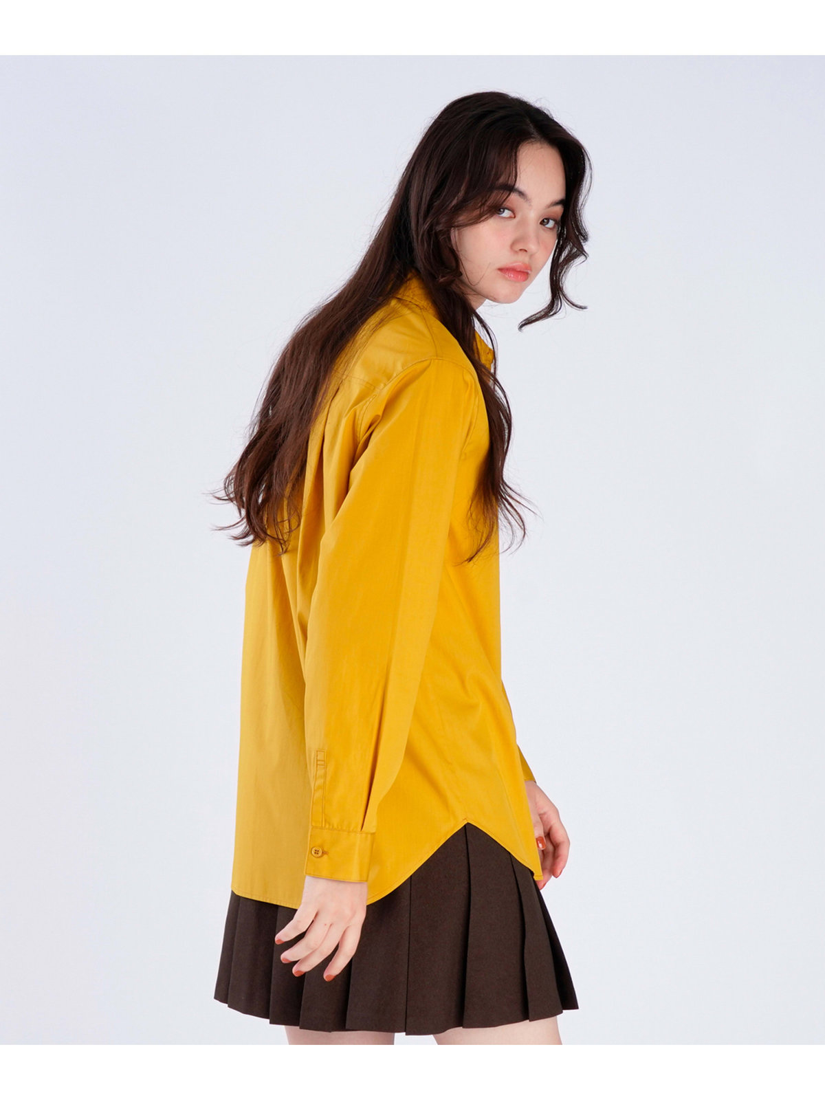 To b. by agnès b. 【Outlet】コットン ロングスリーブ シャツ イエロー