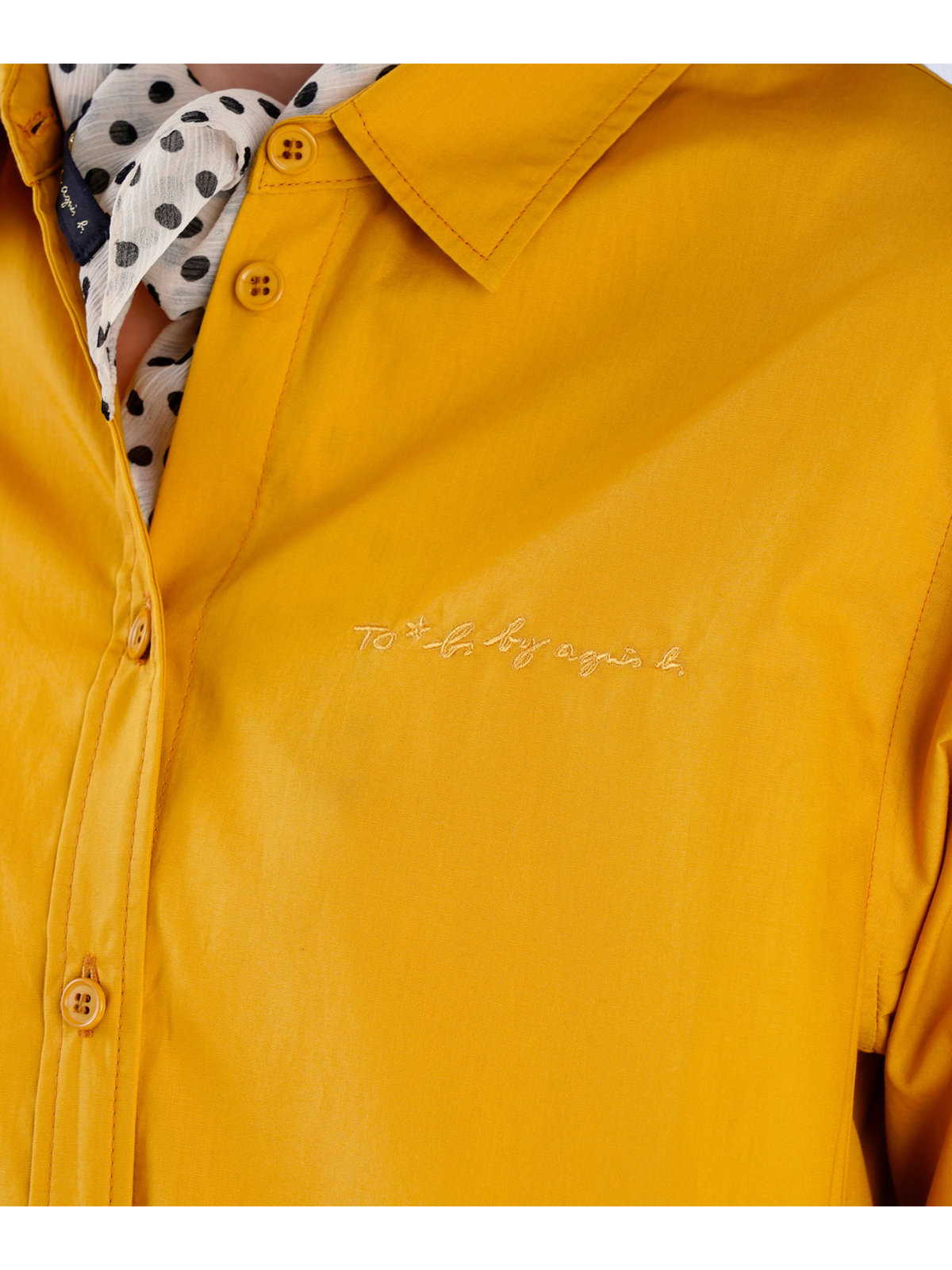 To b. by agnès b. 【Outlet】コットン ロングスリーブ シャツ イエロー