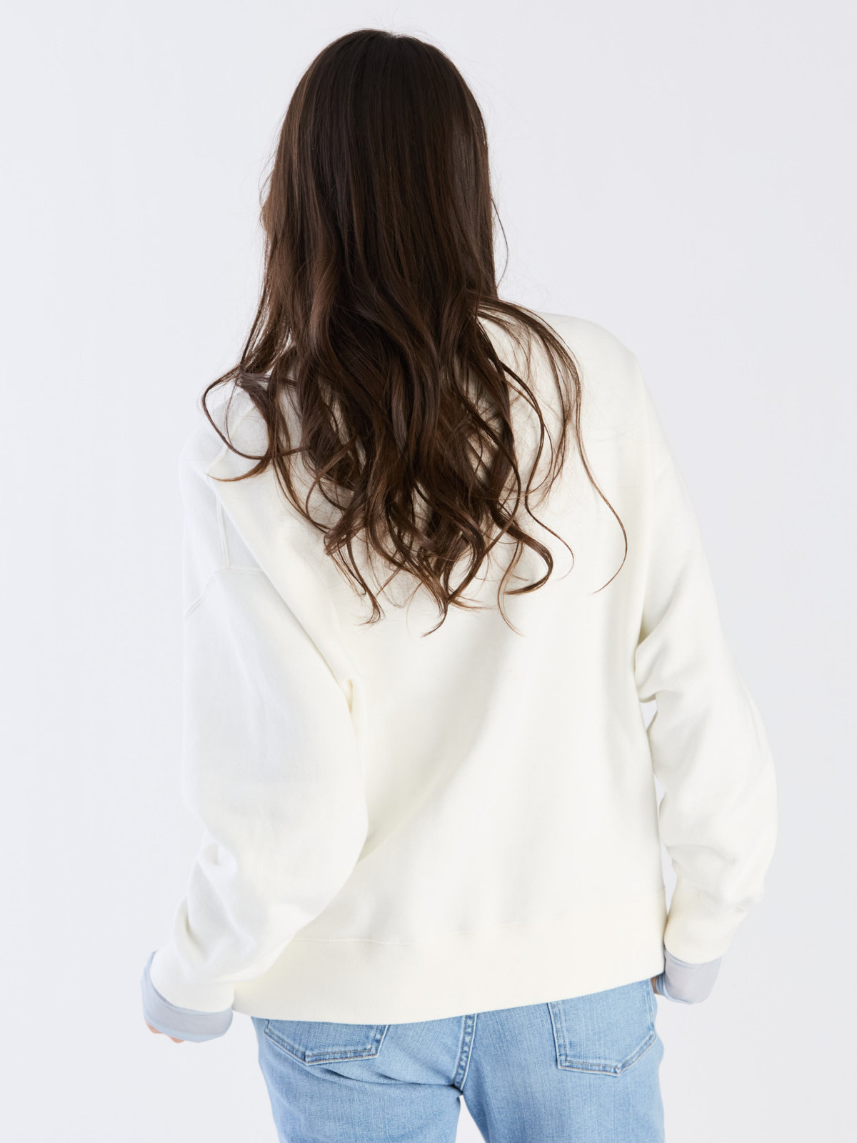 To b. by agnès b. 【Outlet】To b. by agnes b. x RED CARD TOKYO OVERSIZED SWEATSHIRT オーバーサイズスウェットシャツ オフホワイト