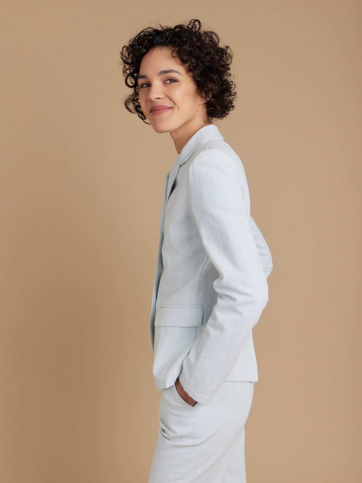 FEMME ウィメンズ 【Outlet】【セットアップ対応商品】UT21 VESTE ジャケット ブルー系その他