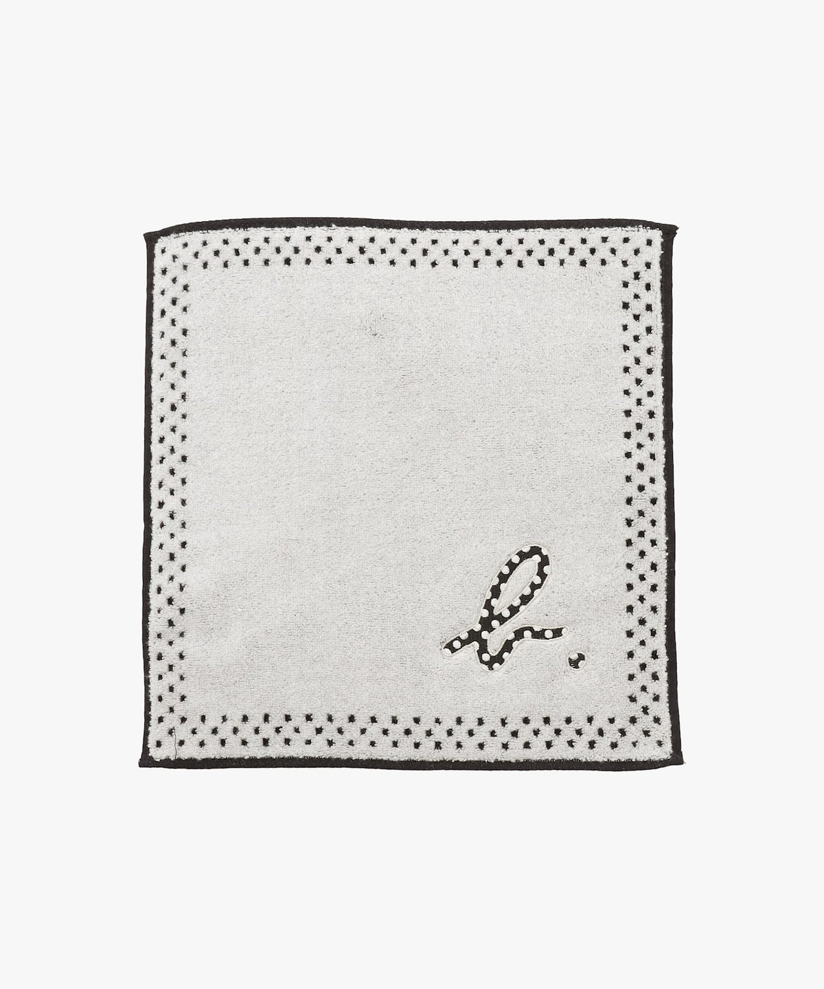 FEMME ウィメンズ "b."ロゴ ドット ハンカチ ホワイト