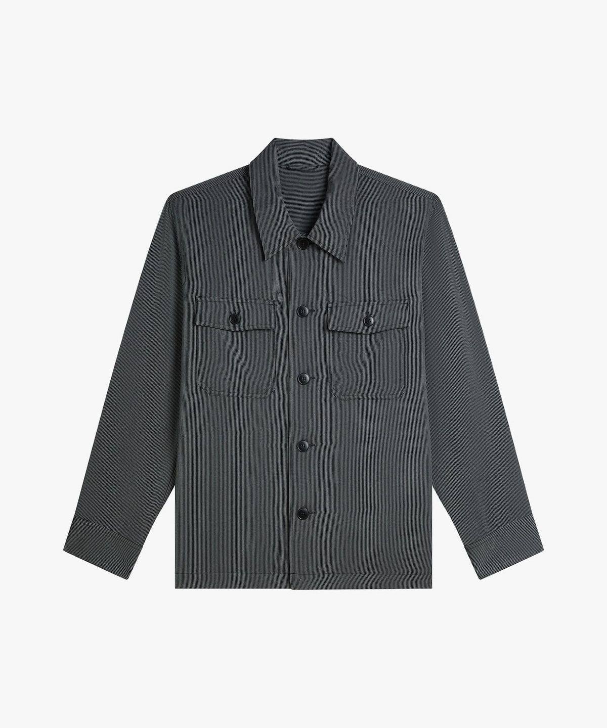HOMME メンズ メンズ 長袖 オーバーシャツ グレー