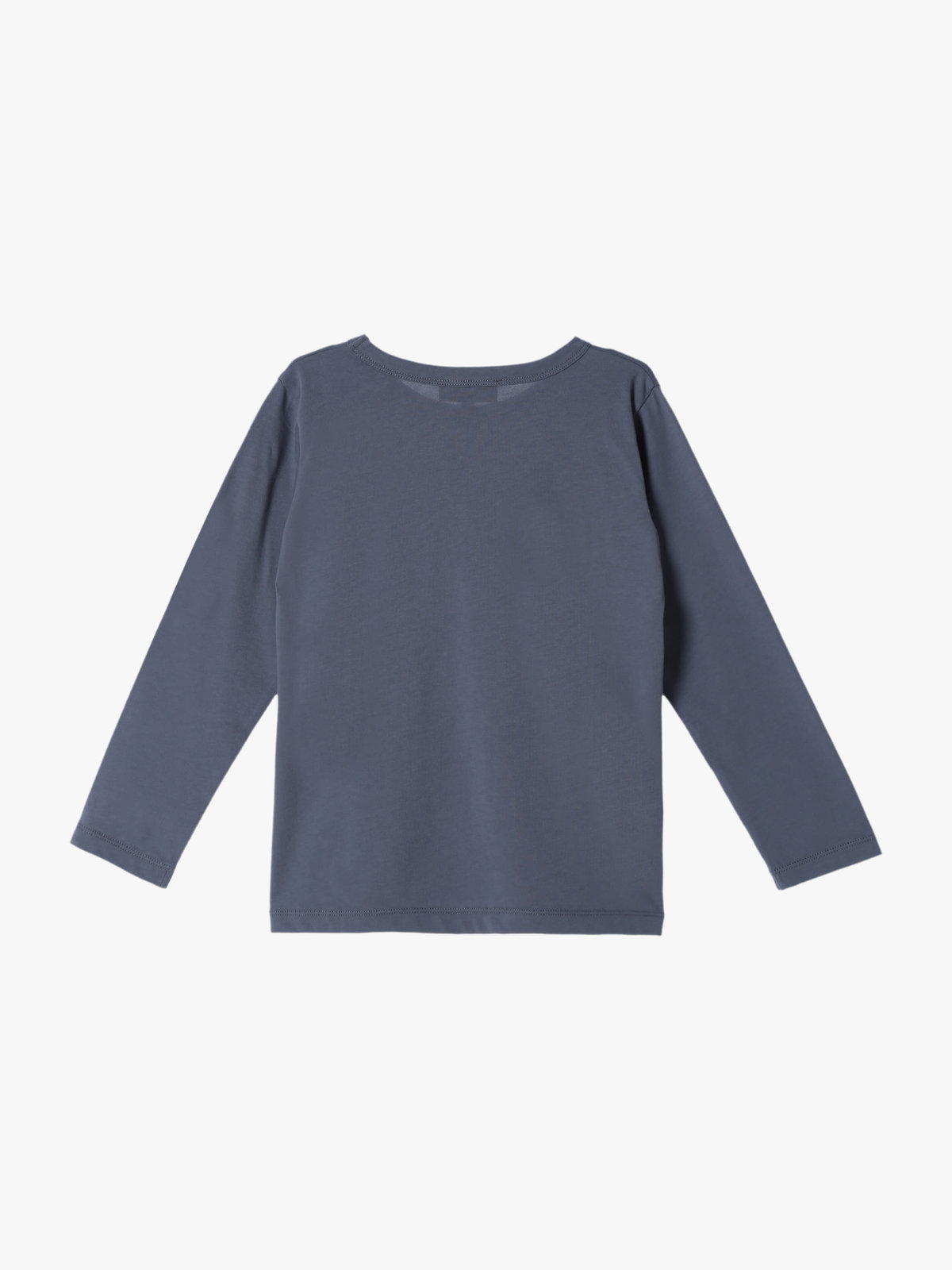 ENFANT ユニセックス キッズ ロゴ コットン 長袖 Tシャツ グレー