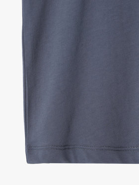 ENFANT ユニセックス キッズ ロゴ コットン 長袖 Tシャツ グレー