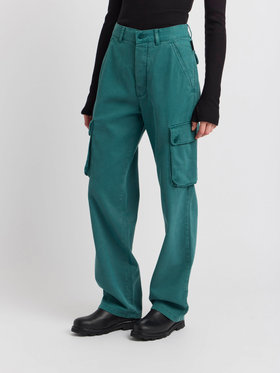 FEMME ウィメンズ コットンギャバジン カーゴパンツ ”Treillis” グリーン系その他