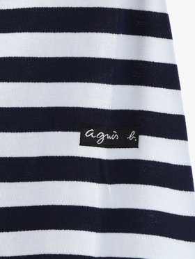 HOMME メンズ メンズ 細ボーダー コットン 長袖 Tシャツ ”Coulos” ブルー系その他