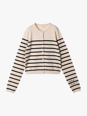To b. by agnès b. NEW SOFT KNIT CD BORDER レッド系その他