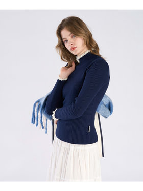 To b. by agnès b. 【Outlet】メランジリブタートル ネイビー