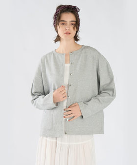 To b. by agnès b. To b. by agnes b.× green label relaxing コットン ビッグカーディガン グレー