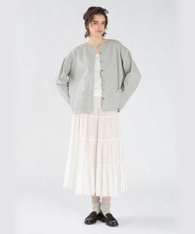 To b. by agnès b. To b. by agnes b.× green label relaxing コットン ビッグカーディガン グレー