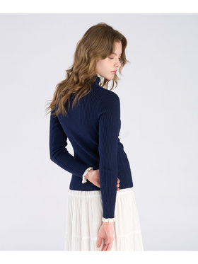 To b. by agnès b. 【Outlet】メランジリブタートル ネイビー