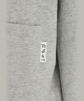 To b. by agnès b. To b. by agnes b.× green label relaxing コットン ビッグカーディガン グレー
