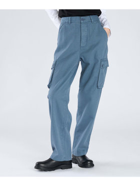 FEMME ウィメンズ コットンギャバジン カーゴパンツ ”Treillis” グレー