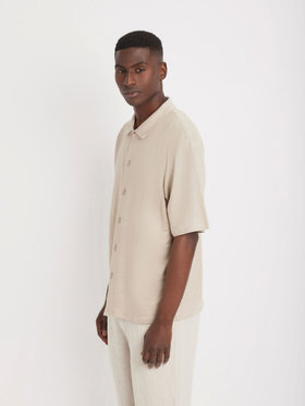 HOMME メンズ JDJ6 CHEMISE ジャージ リネン シャツ ベージュ