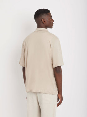 HOMME メンズ JDJ6 CHEMISE ジャージ リネン シャツ ベージュ