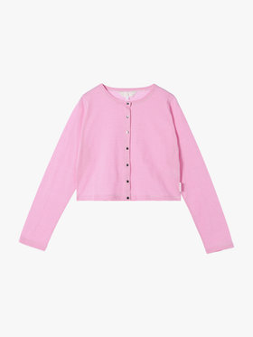 To b. by agnès b. 【Outlet】ボーダーコンパクトカーディガン ピンク