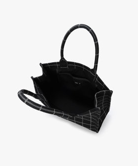 VOYAGE ウィメンズ バッグ＆ウォレット チェック ラージ トートバッグ ZAX03A-02 ブラック
