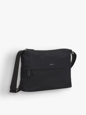 VOYAGE ウィメンズ バッグ＆ウォレット ナイロン スモール ショルダーバッグ "Cecile" NS24-09 ブラック