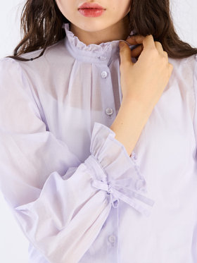 To b. by agnès b. 【Outlet】コットンローンロングブラウス パープル系その他