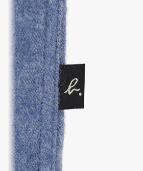 HOMME メンズ メンズ "b."ロゴ スナップボタン コットン 長袖 シャツ "Thomas" グレー系その他