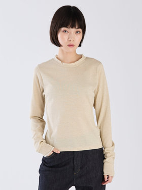 To b. by agnès b. 【Outlet】WW90 TS ラメジャージータートル ゴールド