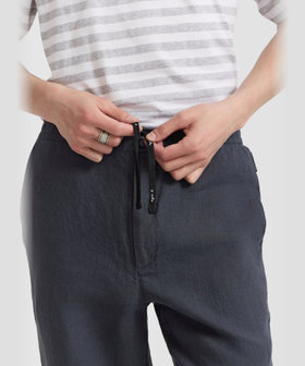 HOMME メンズ メンズ リネン パンツ "Julen" グレー