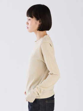 To b. by agnès b. 【Outlet】WW90 TS ラメジャージータートル ゴールド