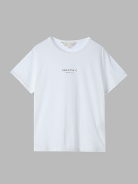 To b. by agnès b. 【Outlet】PARIS TOKYO Tシャツ ホワイト
