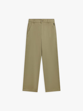 FEMME ウィメンズ コットンギャバジン ストレートパンツ ブラウン系その他