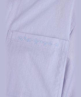 To b. by agnès b. ボックスカット 半袖 シャツ ブルー