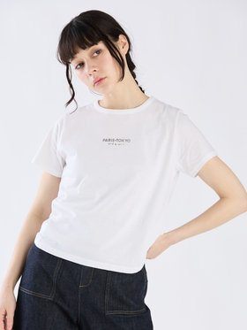 To b. by agnès b. 【Outlet】PARIS TOKYO Tシャツ ホワイト