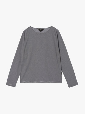 To b. by agnès b. 【Outlet】ボーダーロングスリーブTシャツ ブラック